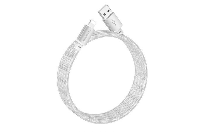 Кабель USB - Lightning BOROFONE BX95 2,4A (серебристый) 1м