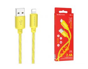 Кабель USB - Lightning BOROFONE BX95 2,4A (золотистый) 1м