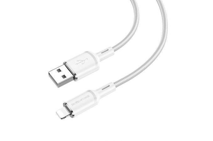 Кабель USB - Lightning BOROFONE BX90 2,4A (белый) 1м
