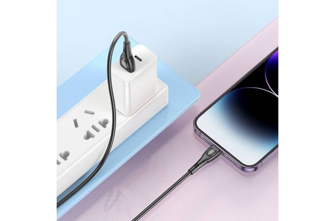 Кабель USB - Lightning BOROFONE BX98 2,4A (серый) 1м