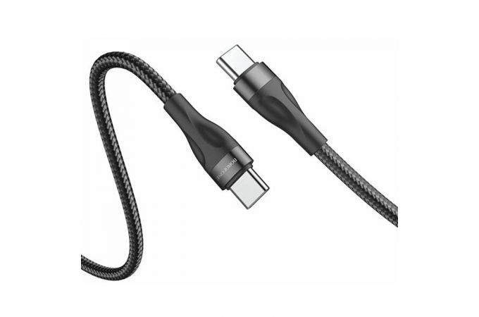 Кабель USB Type-C - USB Type-C BOROFONE BX61, PD60W (черный) 1м