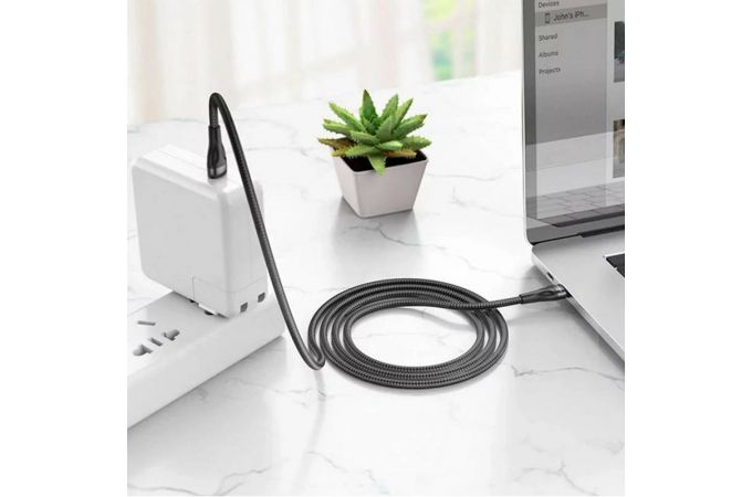 Кабель USB Type-C - USB Type-C BOROFONE BX61, PD60W (черный) 1м