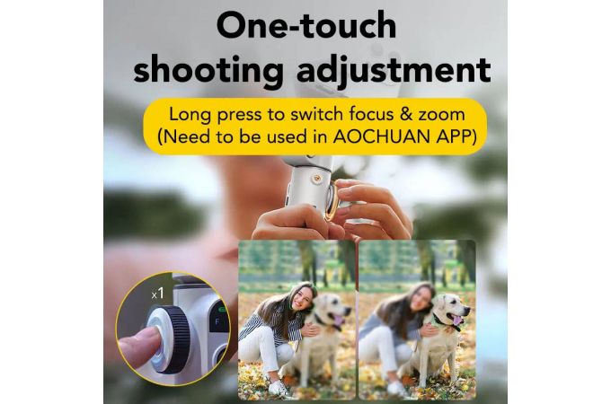 Трехосевой стабилизатор Smart-X2AI 3-Axis Smartphone Gimbal Stabilizer With AI- White