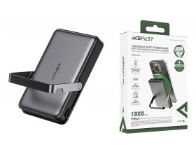 Универсальный дополнительный аккумулятор Power Bank ACEFAST M17 PD20W/22.5W magnetic charging power bank with built-in stand 10000 mAh Black (черный)