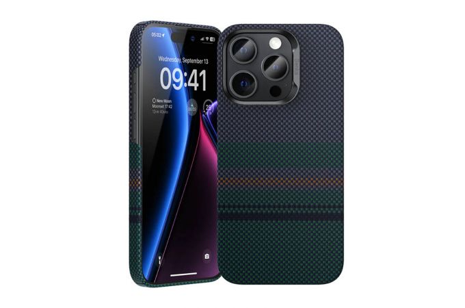 Чехол для iPhone 15 Pro Benks Magnetic Kevlar (Limited Edition)Aurora Case (Black)