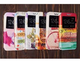 Чехол книжка универсальная с силиконовой вставкой 4.5-5.0 (рисунок в ассортименте)