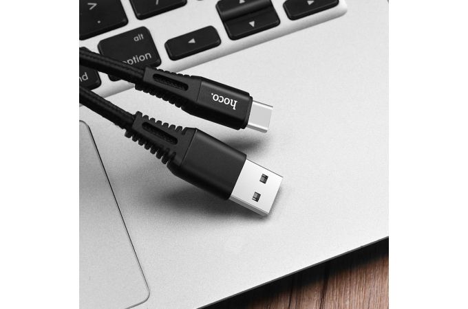 Кабель USB - USB Type-C HOCO X22, 5A (красный) 1м