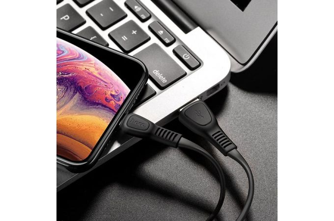 Кабель USB - Lightning HOCO X40, 2,4A (черный) 1м