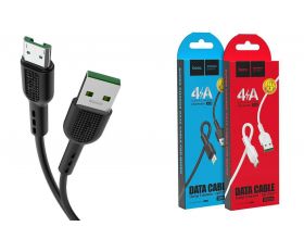 Кабель USB - MicroUSB HOCO X33 4A (черный) 1м