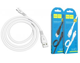 Кабель USB - USB Type-C HOCO X40, 2,4A (белый) 1м