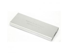 Кейс для SSD M.2 NGFF B-key - USB3.0 металл (M2-NGFF_Silver)(057927)