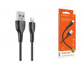 Кабель USB - Lightning BOROFONE BX45, 2,4A (черный) 1,2м