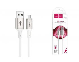 Кабель USB - MicroUSB HOCO X66 Prime (белый) 1м