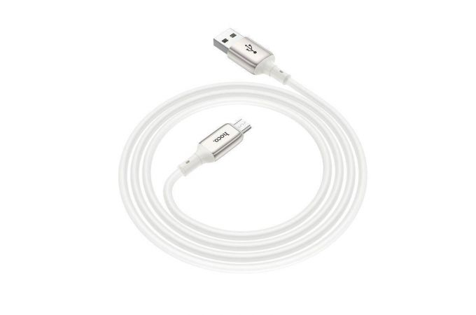 Кабель USB - MicroUSB HOCO X66 Prime (белый) 1м