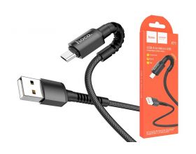 Кабель USB - MicroUSB HOCO X71 2,4A (черный) 1м