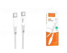 Кабель USB Type-C - USB Type-C HOCO X70 PD60W (белый) 1м