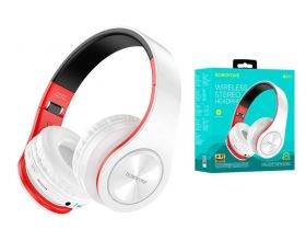 Наушники мониторные беспроводные BOROFONE BO13 Power BT wireless headset Bluetooth (белый)