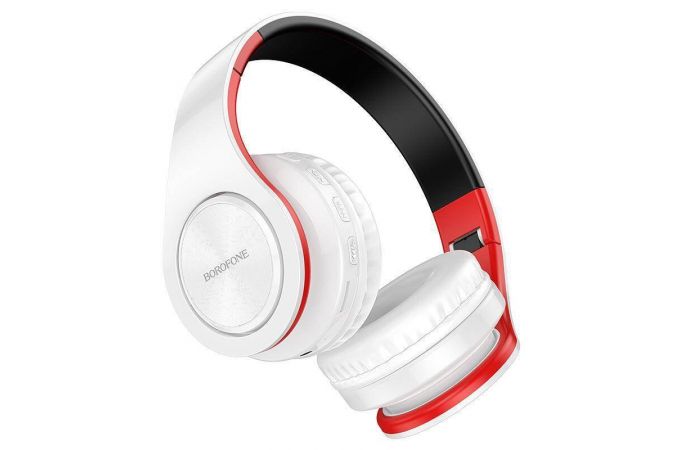 Наушники мониторные беспроводные BOROFONE BO13 Power BT wireless headset Bluetooth (белый)