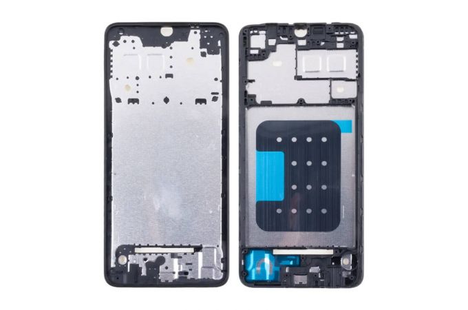 Средняя часть для Samsung A055F Galaxy A05 (рамка дисплея) черный, с разбора