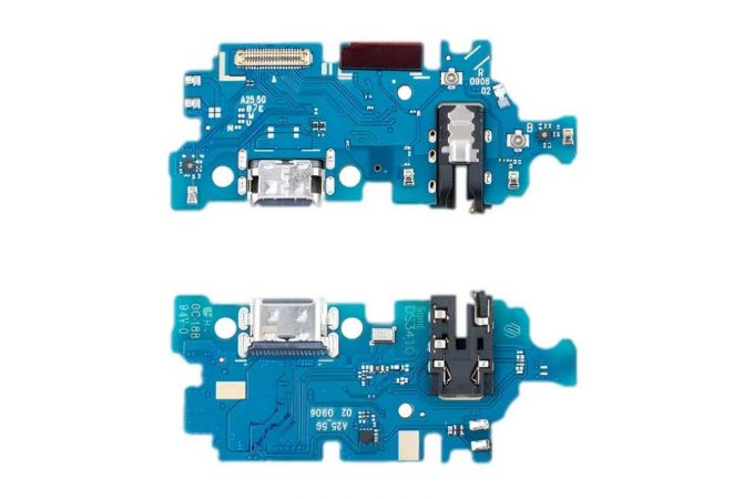 Шлейф для Samsung A256E Galaxy A25 5G с разъемом зарядки + разъем гарнитуры (плата) орг