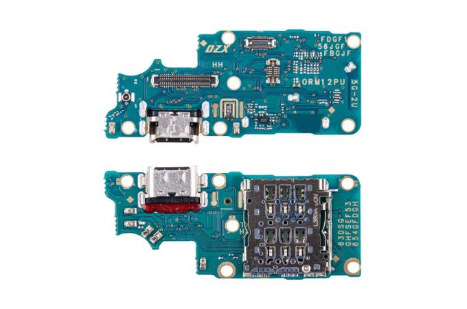 Шлейф для Realme 12+ 5G (RMX3867)/ 12 4G (RMX3871) с разъемом зарядки + Sim (плата)