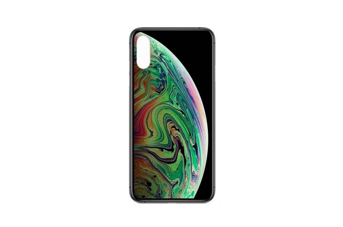 Чехол стеклянный Phone XS Max (рисунок в ассортименте)