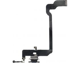 Шлейф для iPhone XS с разъемом зарядки (серый)