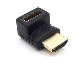 Переходник HDMI (мама - папа) угловой вверх V1.4