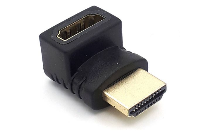 Переходник HDMI (мама - папа) угловой вверх V1.4