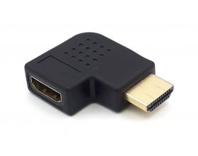 Переходник HDMI (мама - папа) угловой правый V1.4