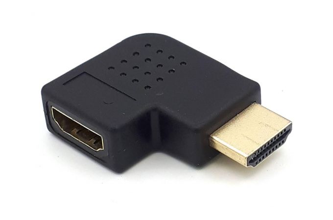 Переходник HDMI (мама - папа) угловой правый V1.4