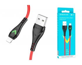 Кабель USB - Lightning BOROFONE BX65 2,4A (красный) 1м