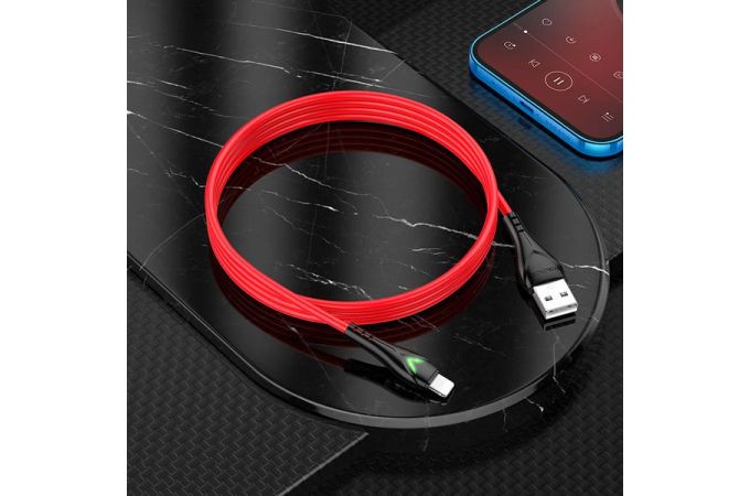 Кабель USB - Lightning BOROFONE BX65 2,4A (красный) 1м
