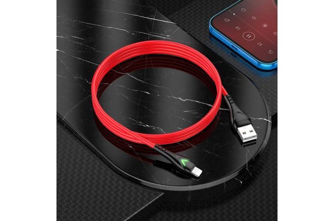 Кабель USB - Lightning BOROFONE BX65 2,4A (красный) 1м