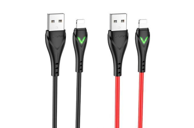 Кабель USB - Lightning BOROFONE BX65 2,4A (красный) 1м
