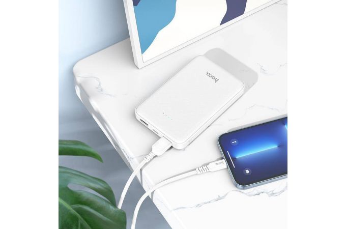 Универсальный дополнительный аккумулятор Power Bank HOCO J93 (10000 mAh) (белый)