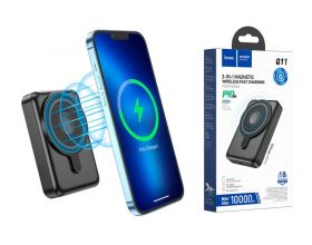 Универсальный дополнительный аккумулятор Power Bank HOCO Q11 PD20W 3 в1 (10000 mAh) (черный)