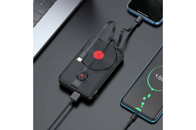 Универсальный дополнительный аккумулятор Power Bank HOCO J92 22.5W (10000 mAh) (черный)