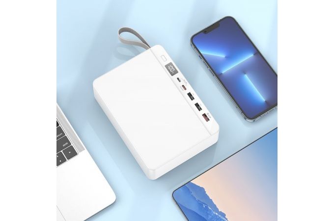 Универсальный дополнительный аккумулятор Power Bank HOCO J94 22,5W (75000 mAh) (белый)