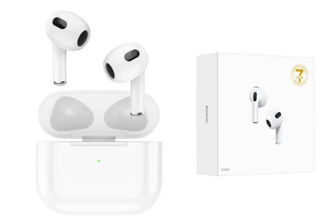 Наушники вакуумные беспроводные HOCO EW43 Lucky sound TWS bluetooth earphone Bluetooth (белый)