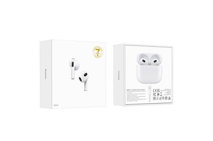 Наушники вакуумные беспроводные HOCO EW43 Lucky sound TWS bluetooth earphone Bluetooth (белый)
