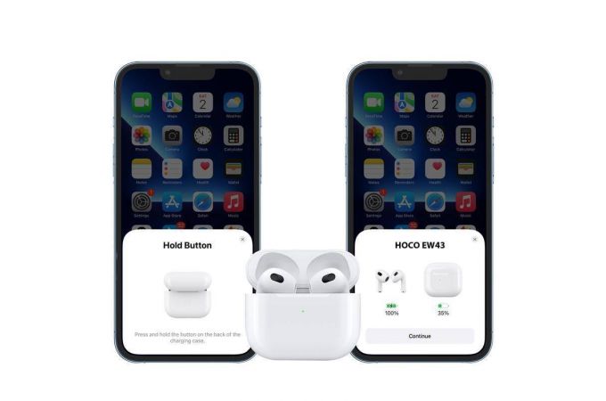 Наушники вакуумные беспроводные HOCO EW43 Lucky sound TWS bluetooth earphone Bluetooth (белый)