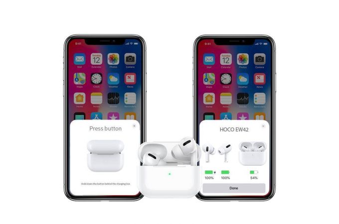 Наушники вакуумные беспроводные HOCO EW42 True wireless stereo headset Bluetooth (белый)