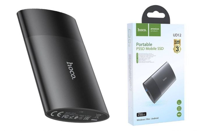 Твердотельный накопитель HOCO UD12 PSSD Mobile SSD 256Gb