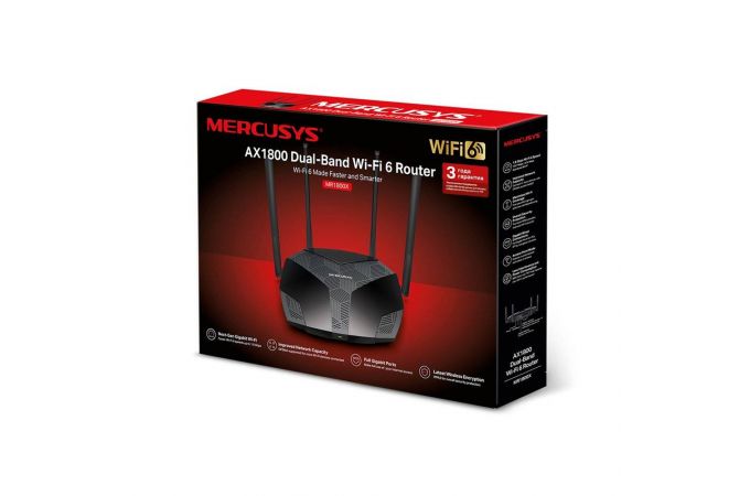 Wi-Fi роутер Mercusys MR1800X (Wi-Fi 6)