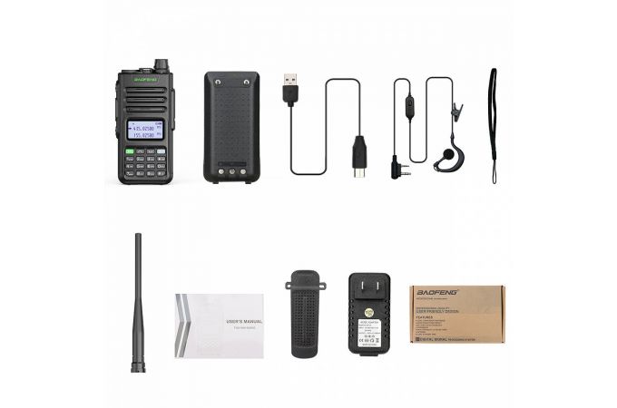 Рация Baofeng UV-13 PRO V2 Черная (UHF/VHF)