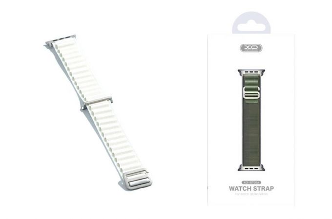 Ремешок XO BT05B плетеный нейлоновый 42/44/45/49мм универсальный (слоновая кость)