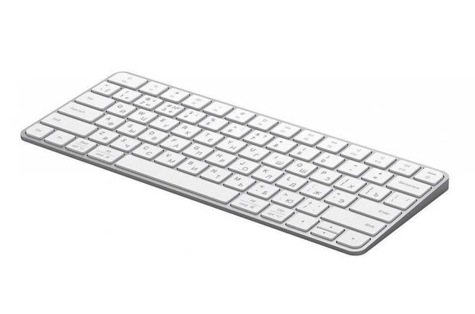 Клавиатура беспроводная Deppa (71106) Air Keyboard белый для MAC, Windows / 500 мАч / алюминий / 78 клавиш