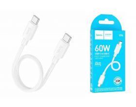Кабель USB Type-C - USB Type-C HOCO X96 PD60W (Белый)  25 см