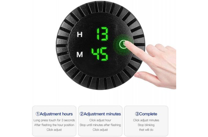 Часы автомобильные электронные Орбита CLC04(CAU54) Красные (Врезные)